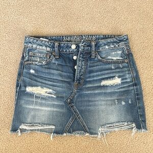 American eagle denim skirt
